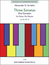 Three Sonatas for Piano piano sheet music cover